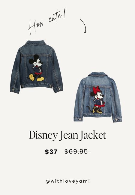 On sale now at Gap! These Disney Jean jackets for kids are too cute  

#LTKkids #LTKbaby #LTKFind
