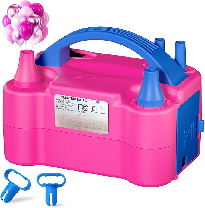 SINBEE Balloon Pump Electric Party Decorations - Portable Dual Nozzle Balloon Inflator for Party ... | Amazon (US)