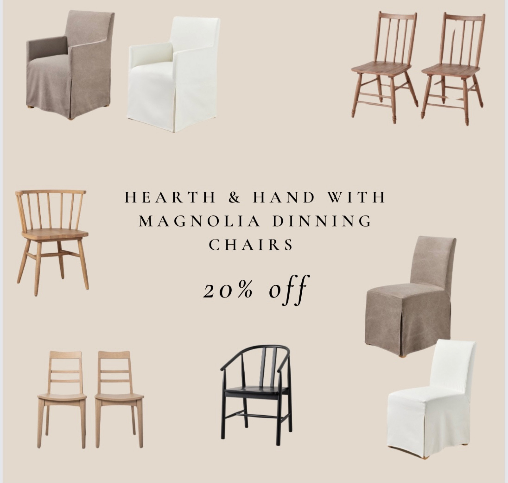 Hearth and hand with magnolia 
Dinning chairs 20% off!! 

#LTKstyletip #LTKhome #LTKU