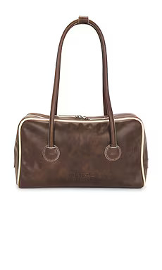 MARGESHERWOOD Soft Boston Bag in Washed Brown Pull Up & Cream Beige from Revolve.com | Revolve Clothing (Global)