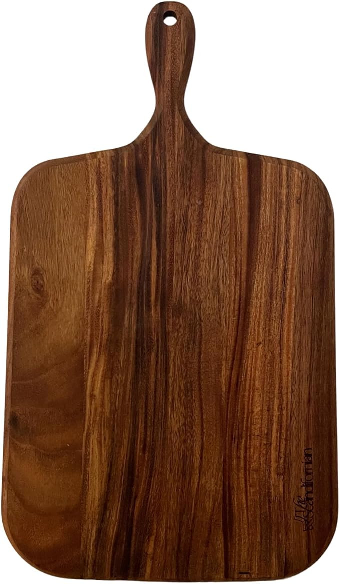 Walnut Wood Cutting Board | Extra Large Size 26" x 16", Paddle Shape with Handle | Premium Elegan... | Amazon (US)