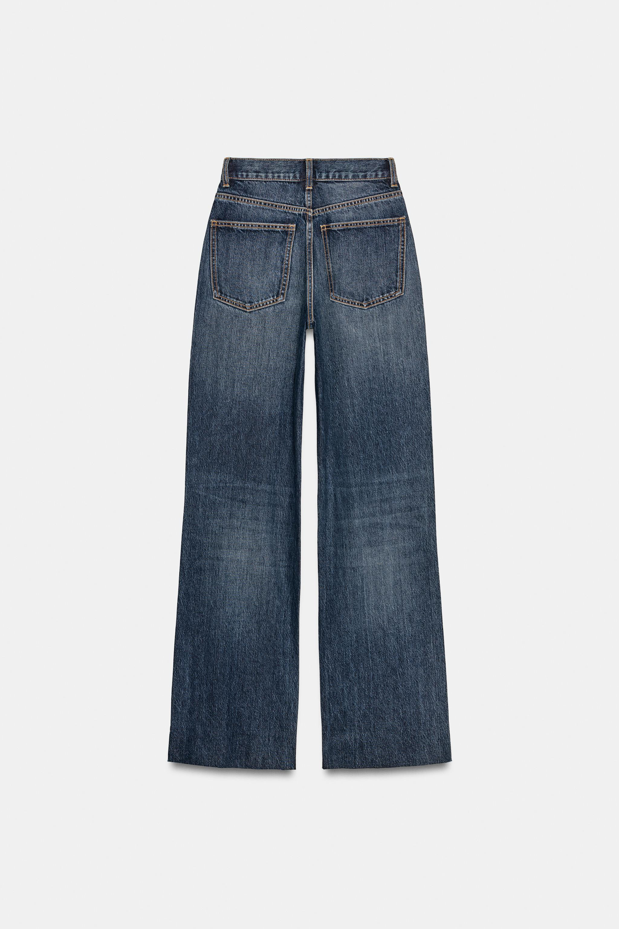 TRF HIGH WAIST WIDE LEG FULL LENGTH JEANS | Zara US