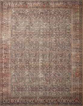 Loloi II Wynter WYN-09 Onyx/Multi Traditional Area 7'-6" x 9'-6" Onyx/Multi Rectangular 0.13" Thi... | Amazon (US)