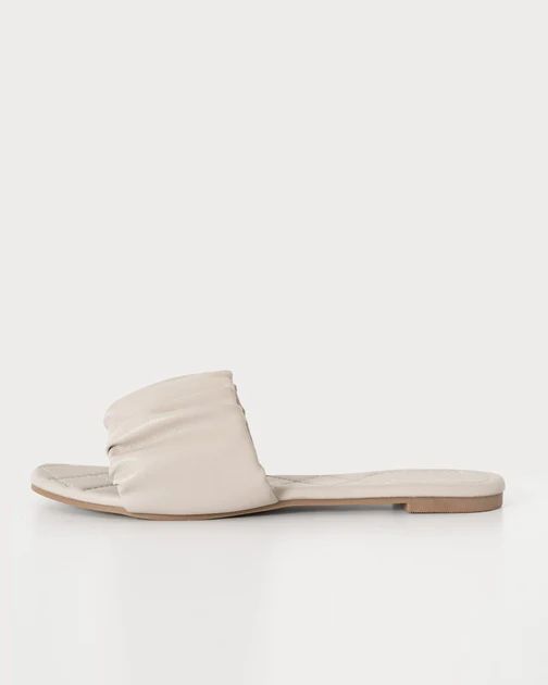 Hazy Faux Leather Sandal - Taupe | VICI Collection