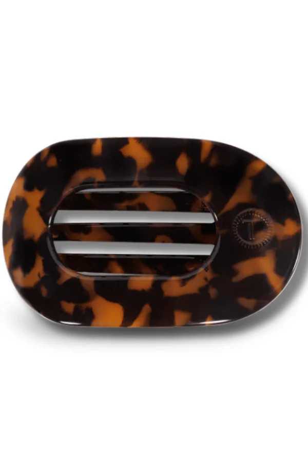 Large Flat Round Clip - Tortoise | RESTOCK | The Willow Tree