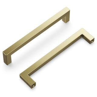 5 in. (128 mm) Skylight Elusive Golden Nickel Cabinet Center-to-Center Pull | The Home Depot