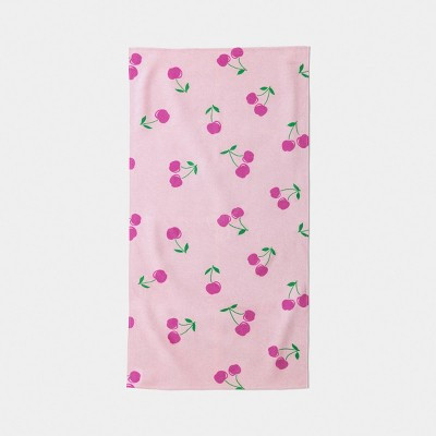 30"x60" Cherries Beach Towel Pink - Sun Squad™ | Target