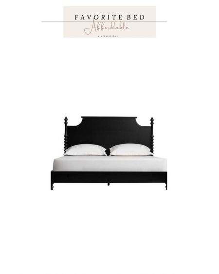Affordable farmhouse bed, black bed, wood bed, world market. Bedroom furniture we live 

#LTKhome #LTKsalealert #LTKstyletip
