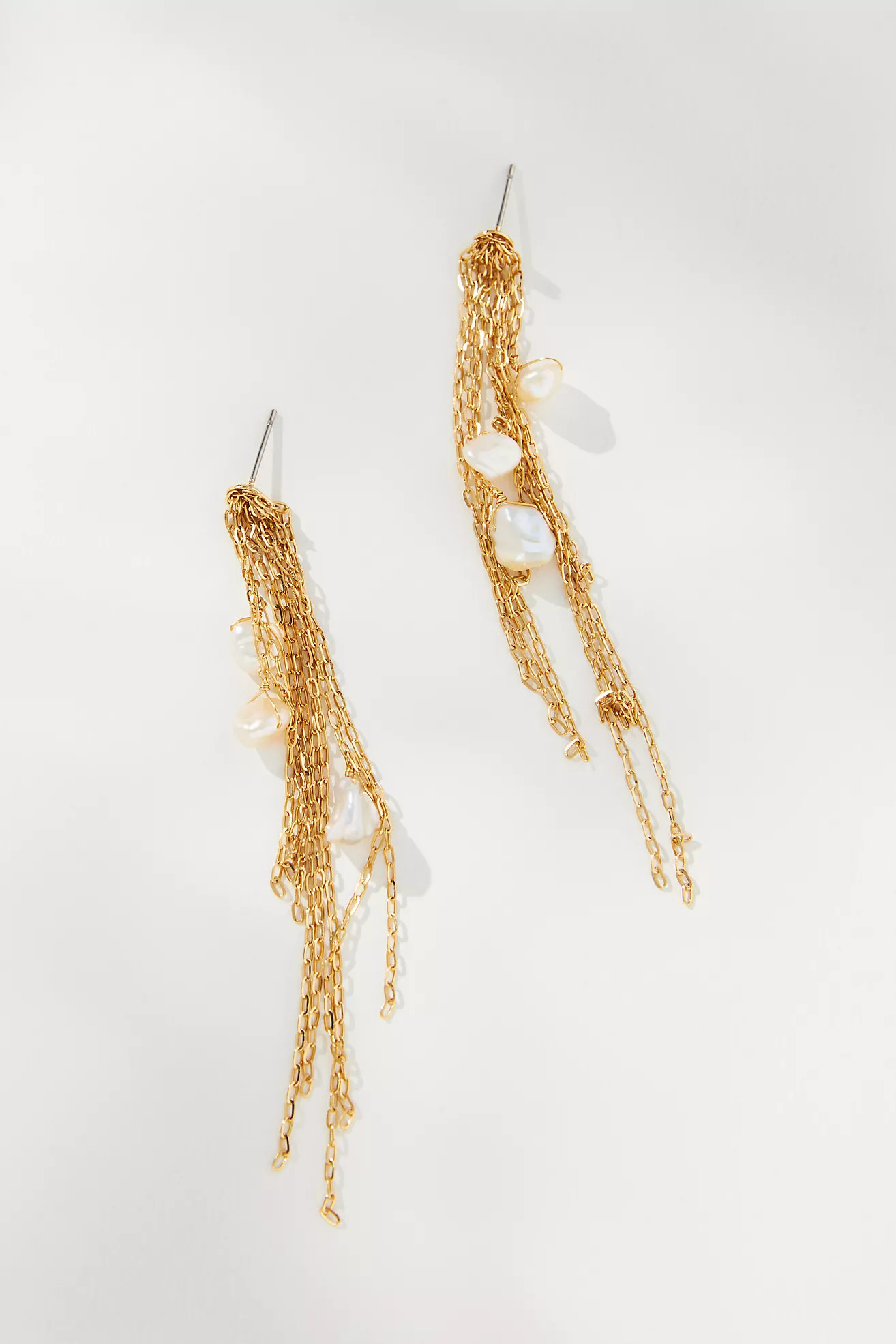Pearl Fringe Drop Earrings | Anthropologie (US)