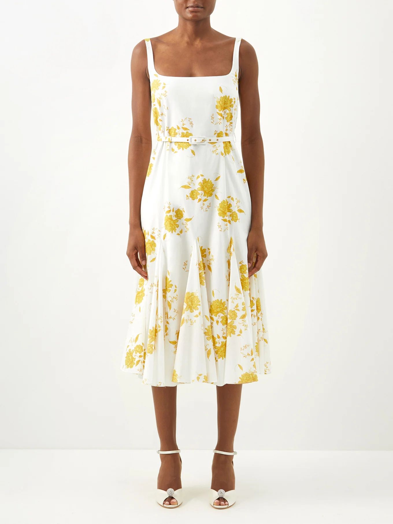 Marita floral-print cotton-poplin dress | Emilia Wickstead | Matches (US)