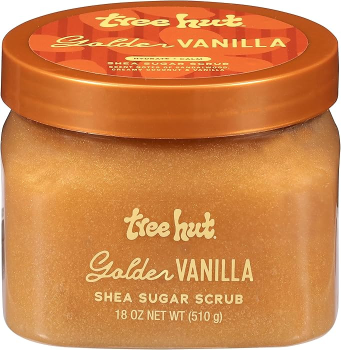 Tree Hut Golden Vanilla Shea Sugar Scrub, Exfoliating, Hydrating & Moisturizing Body Scrub with S... | Amazon (US)