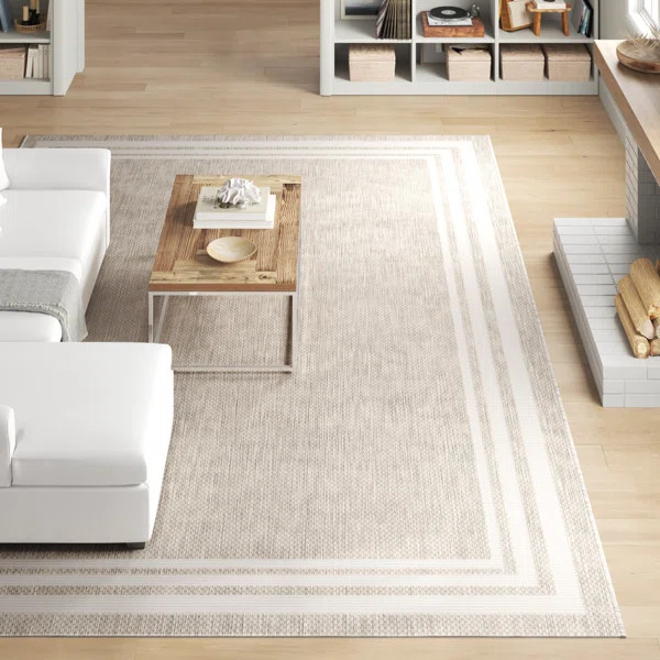 Nola Geometric Machine Made Power Loom Indoor/Outdoor Area Rug | Wayfair North America