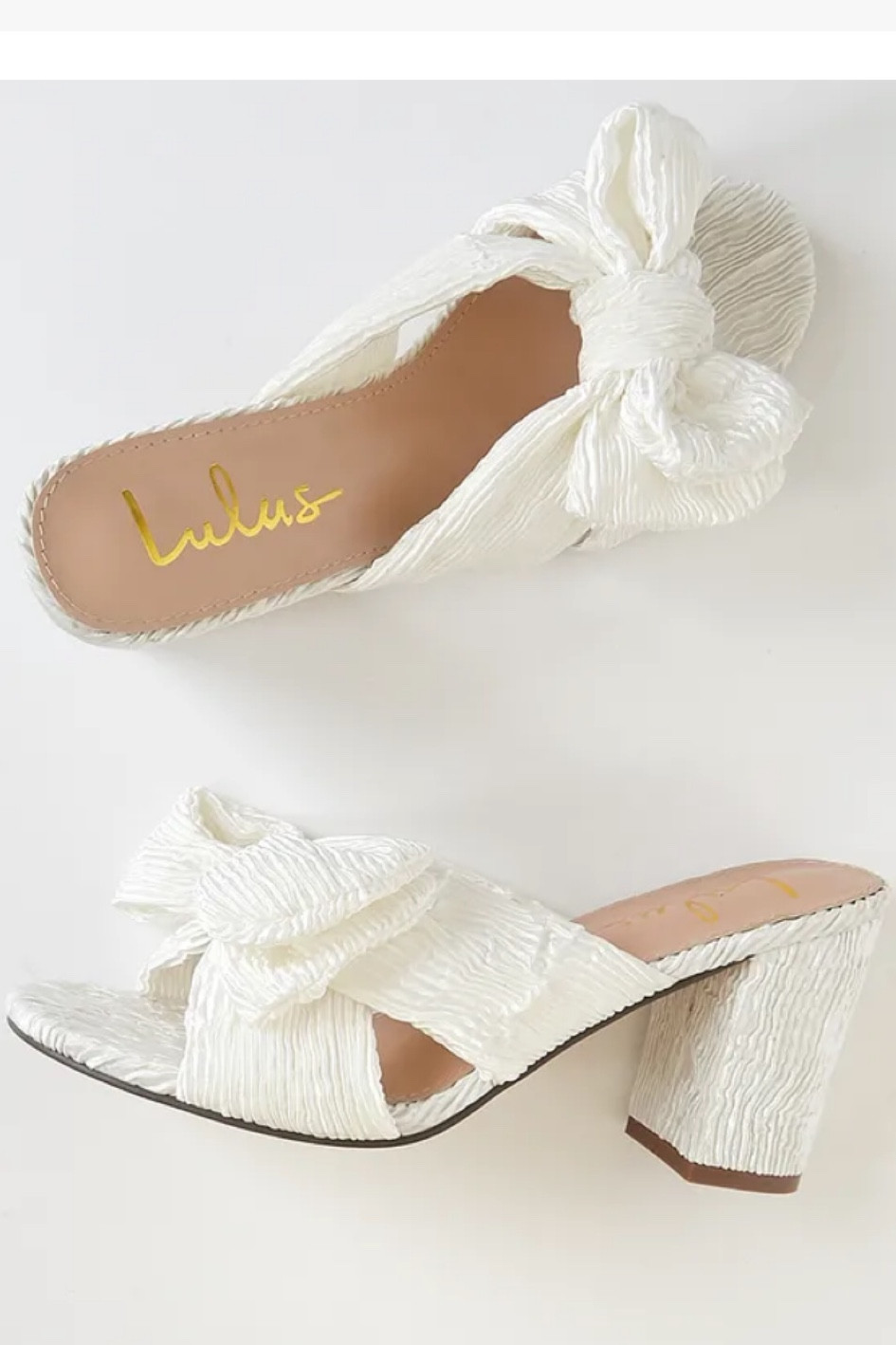 Dressy white bow sandals 

#LTKwedding #LTKshoecrush #LTKSeasonal