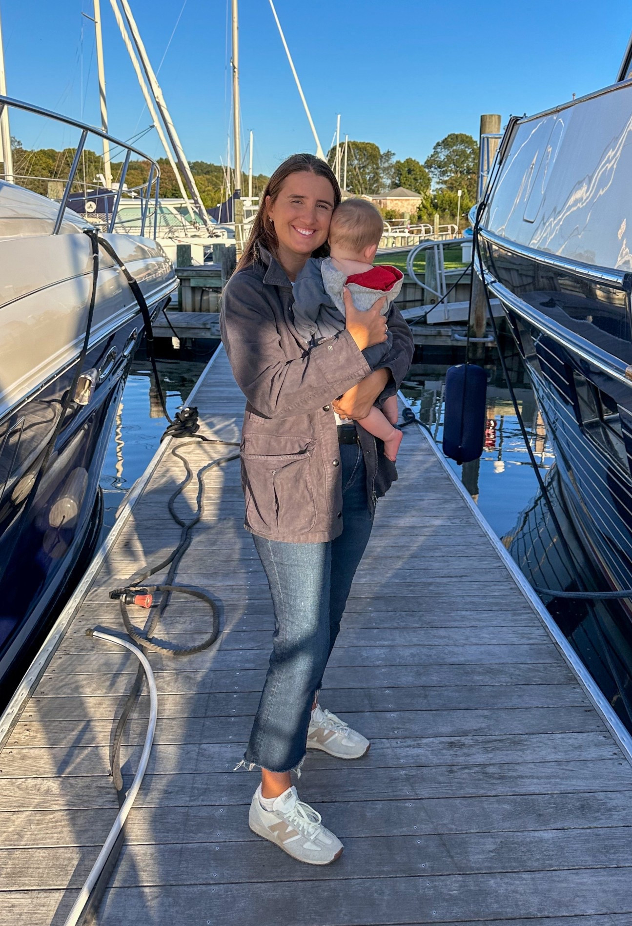 J.crew fall look!! I love this jacket, and think the blue is really easy to match! 

Jacket is a size medium, sneakers are a size 9! I suggest ordering jeans TTS!

#LTKSeasonal #LTKShoeCrush #LTKFallSale