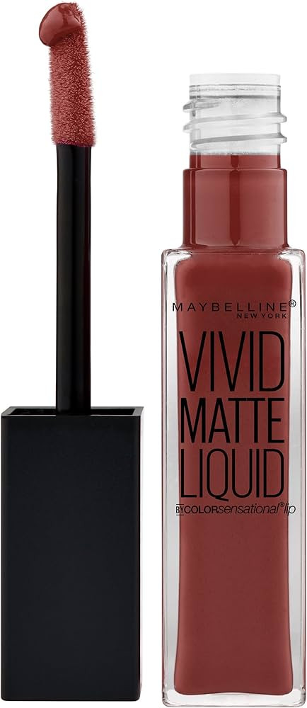 Maybelline Color Sensational Vivid Matte Liquid Lipstick, Coffee Buzz, 0.26 fl. oz. | Amazon (US)
