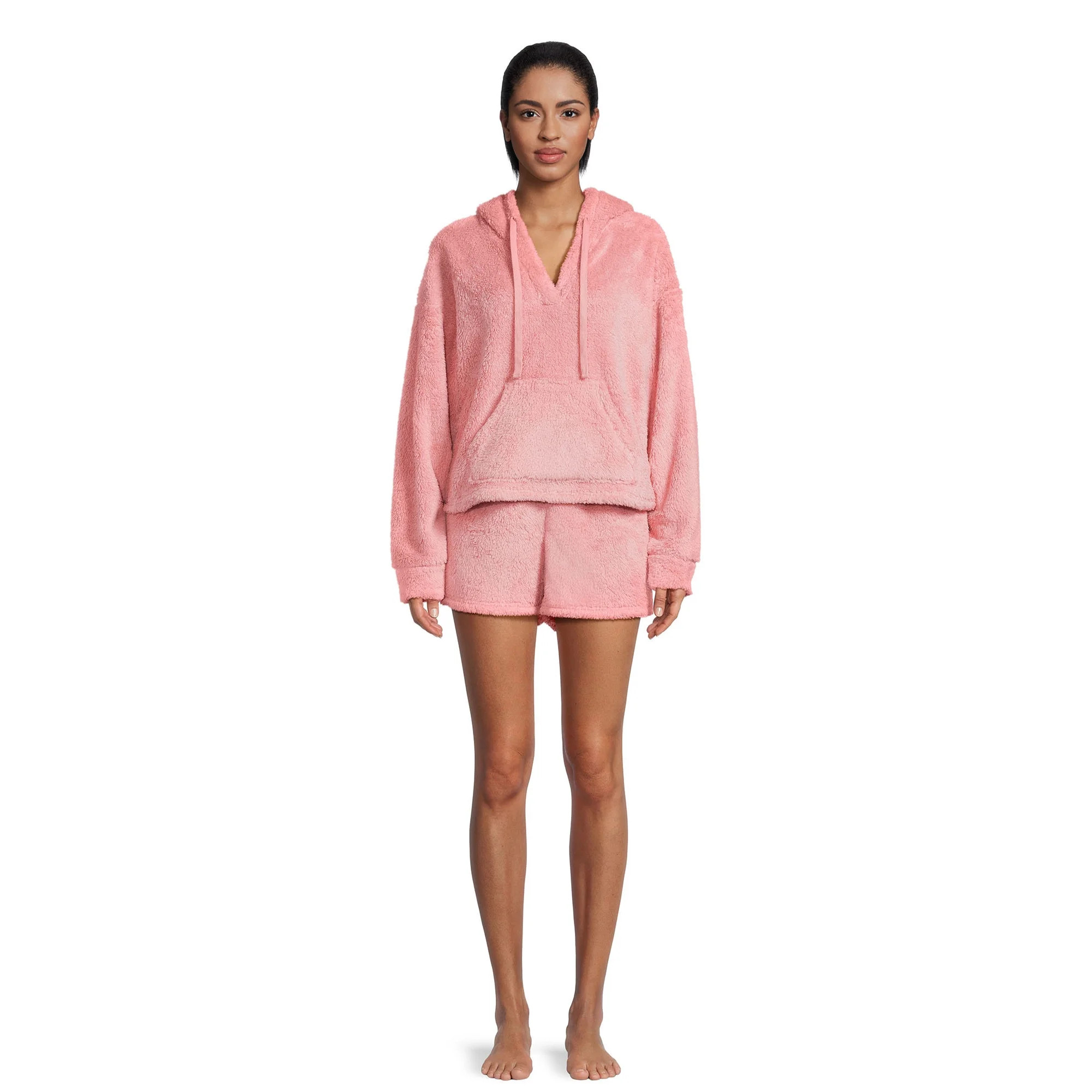 No Boundaries Juniors Hoodie and Shorts Active Set, 2-Piece, Sizes XS-3XL - Walmart.com | Walmart (US)