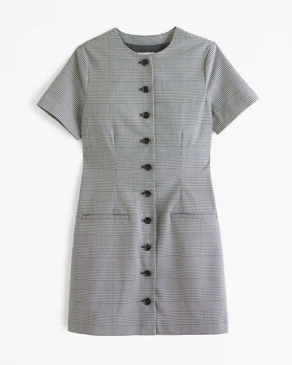 The A&F Mara Short-Sleeve Vest Mini Dress | Abercrombie & Fitch (US)