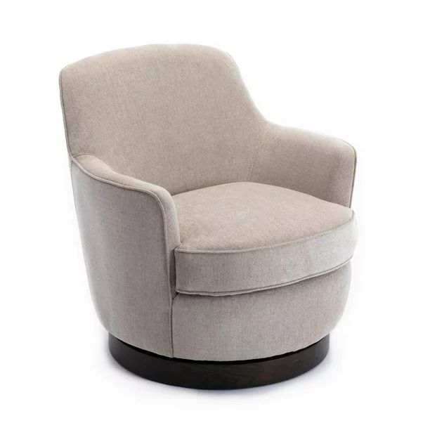 Comfort Pointe Reese Wood Base Swivel Chair | Walmart (US)