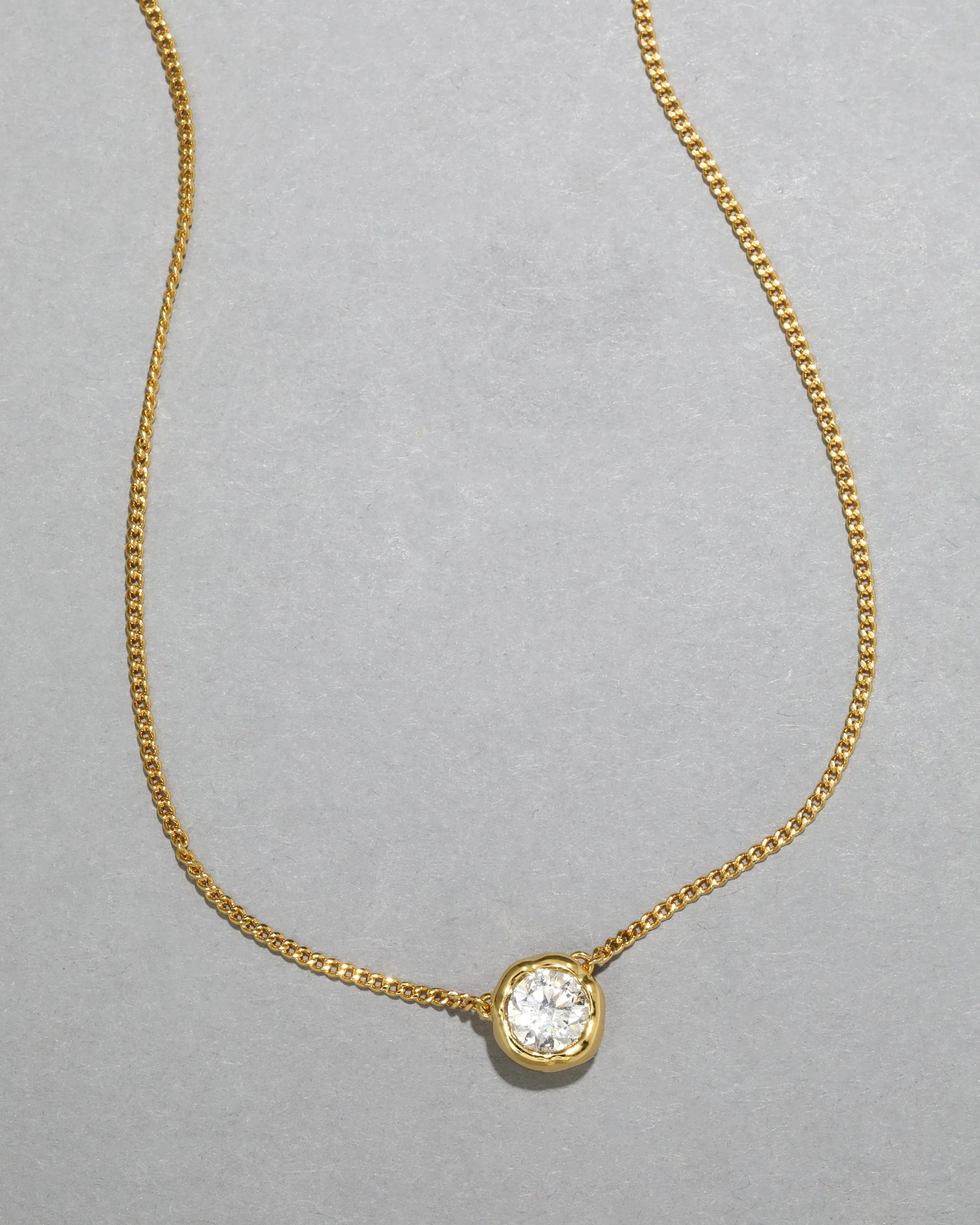 Asterales Gold Solitaire Necklace | Gold Crystal Necklace | Alexis Bittar