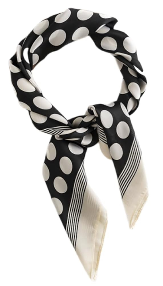 MINIDORA Satin Scarves for Women 27.5 × 27.5 inches Medium Square Elegant Silk Feeling Head Scar... | Amazon (US)