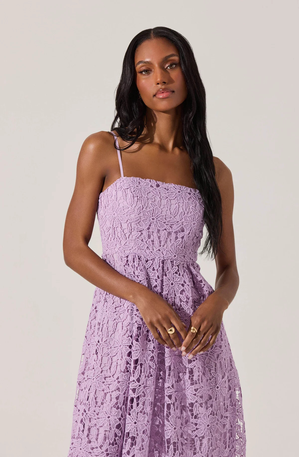 Lace Midi Dress | ASTR The Label (US)