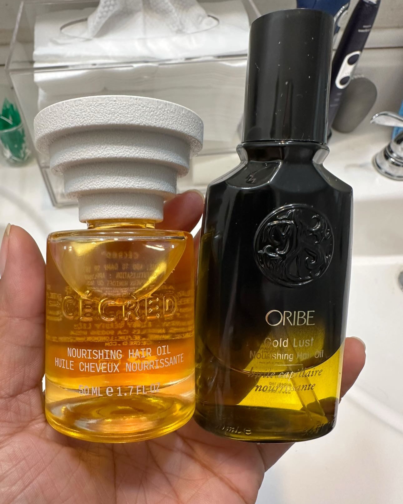 Two of my favorite hair oils. I’ve been using Oribe since 2017 and Cécred for about a year. Love them both for different reasons. Have you tried them?

#LTKFindsUnder50 #LTKFindsUnder100 #LTKBeauty