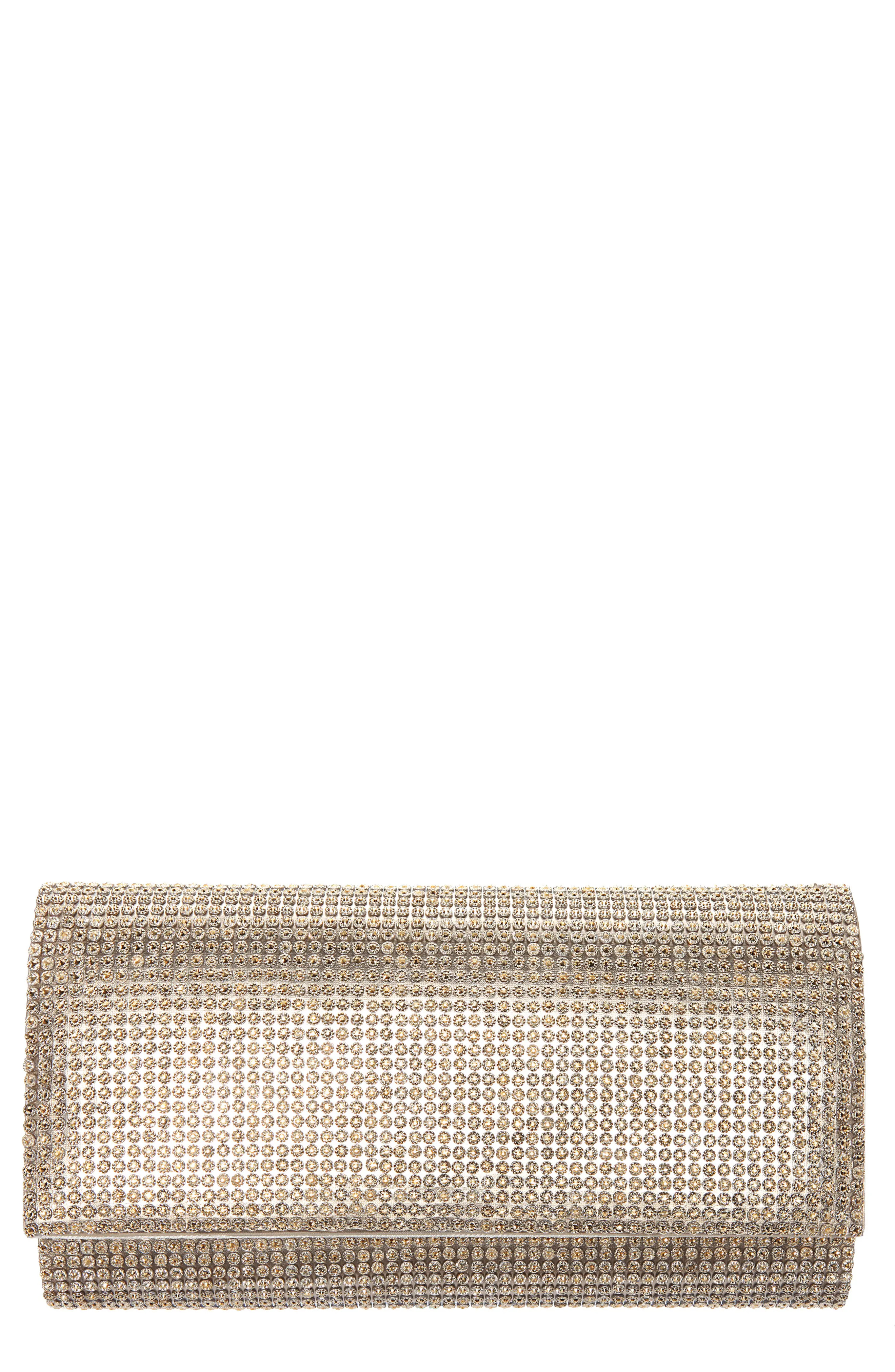 Nina Crystal Embellished Clutch - | Nordstrom