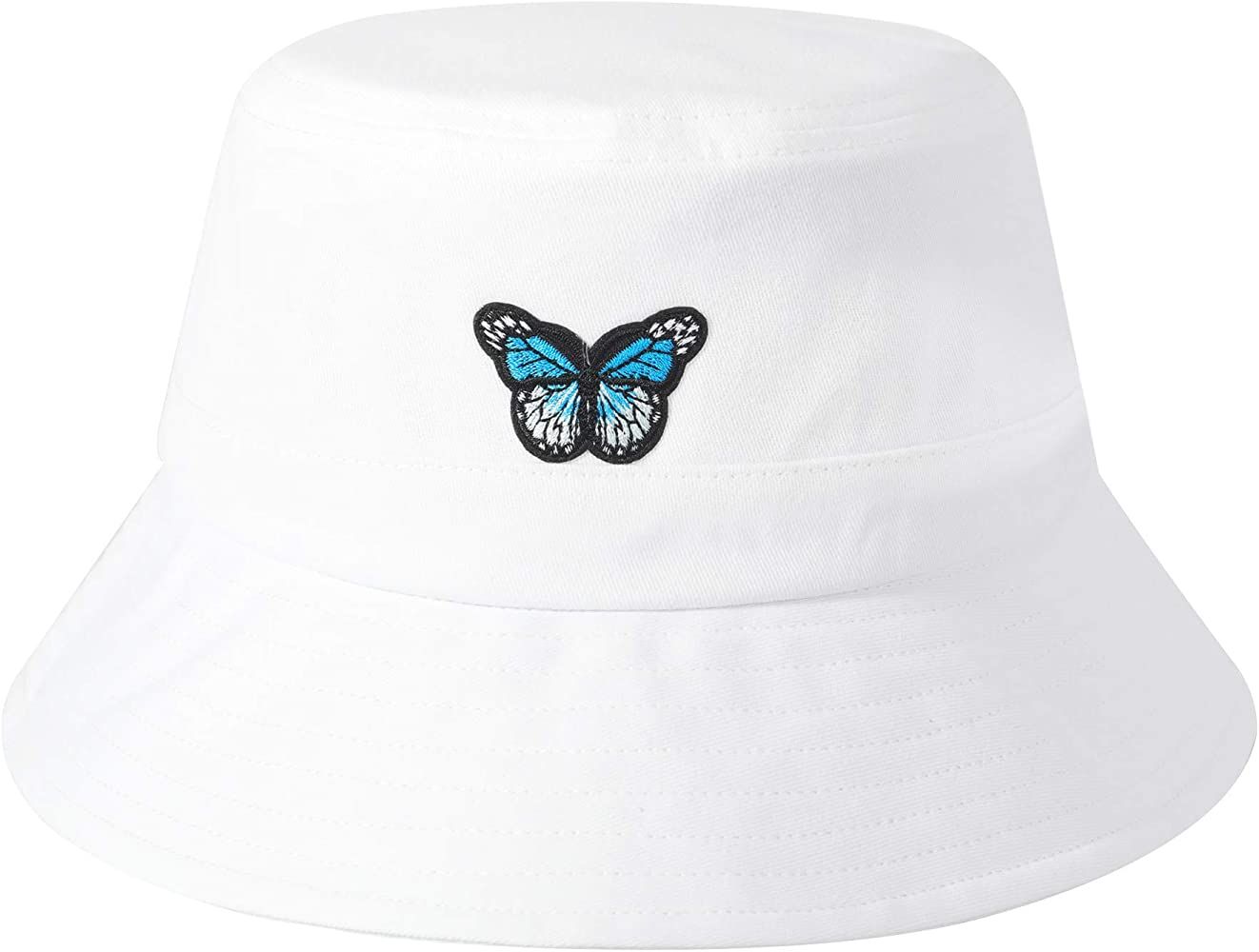 ZLYC Unisex Fashion Embroidered Bucket Hat Summer Fisherman Cap for Men Women Teens | Amazon (US)