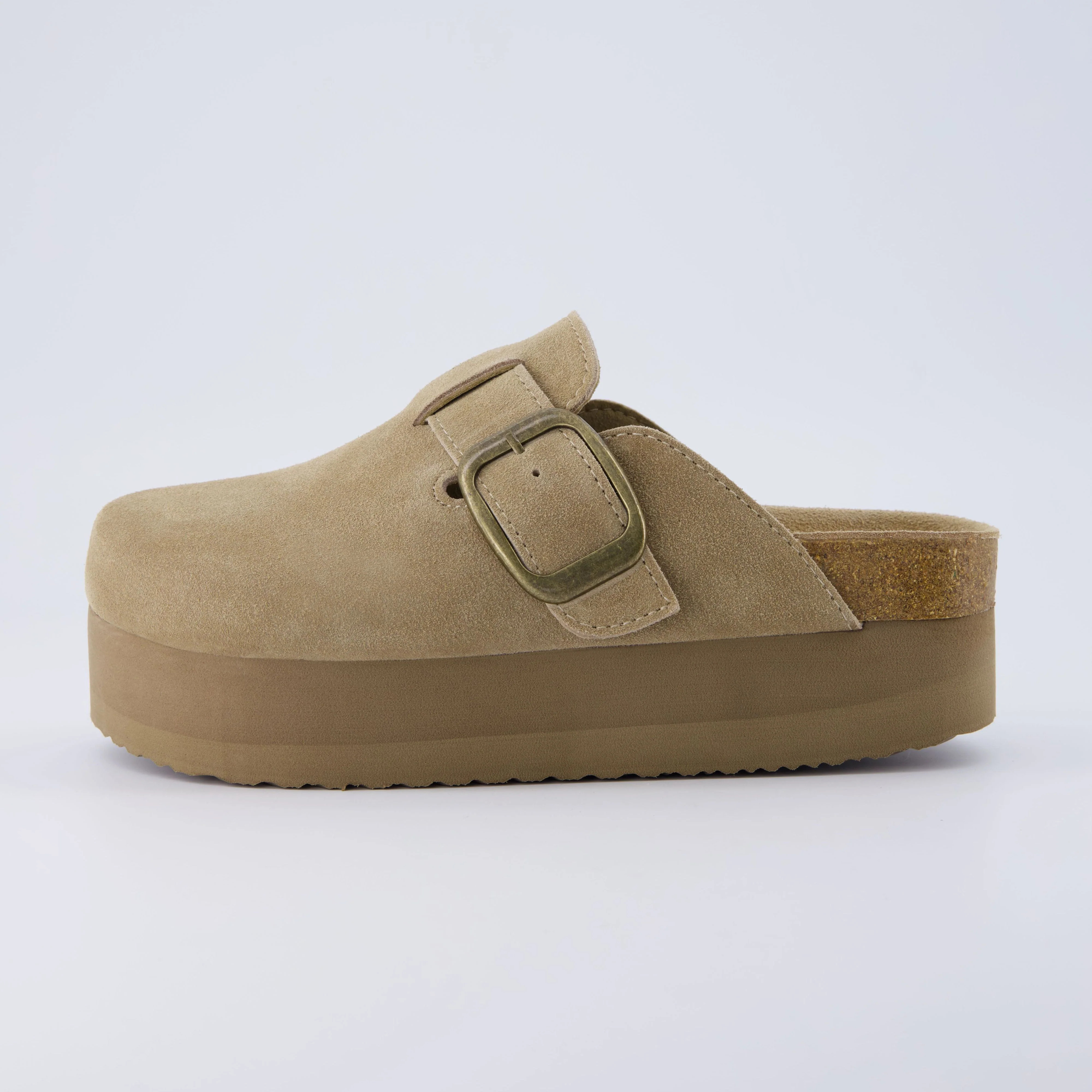 Granola 2 Suede Platform Clog | Cushionaire