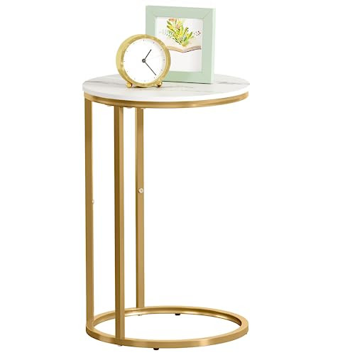 Amazon.com: Function Home C Table End Table, C Shaped Sofa Side Table, Couch Tables That Slide Un... | Amazon (US)