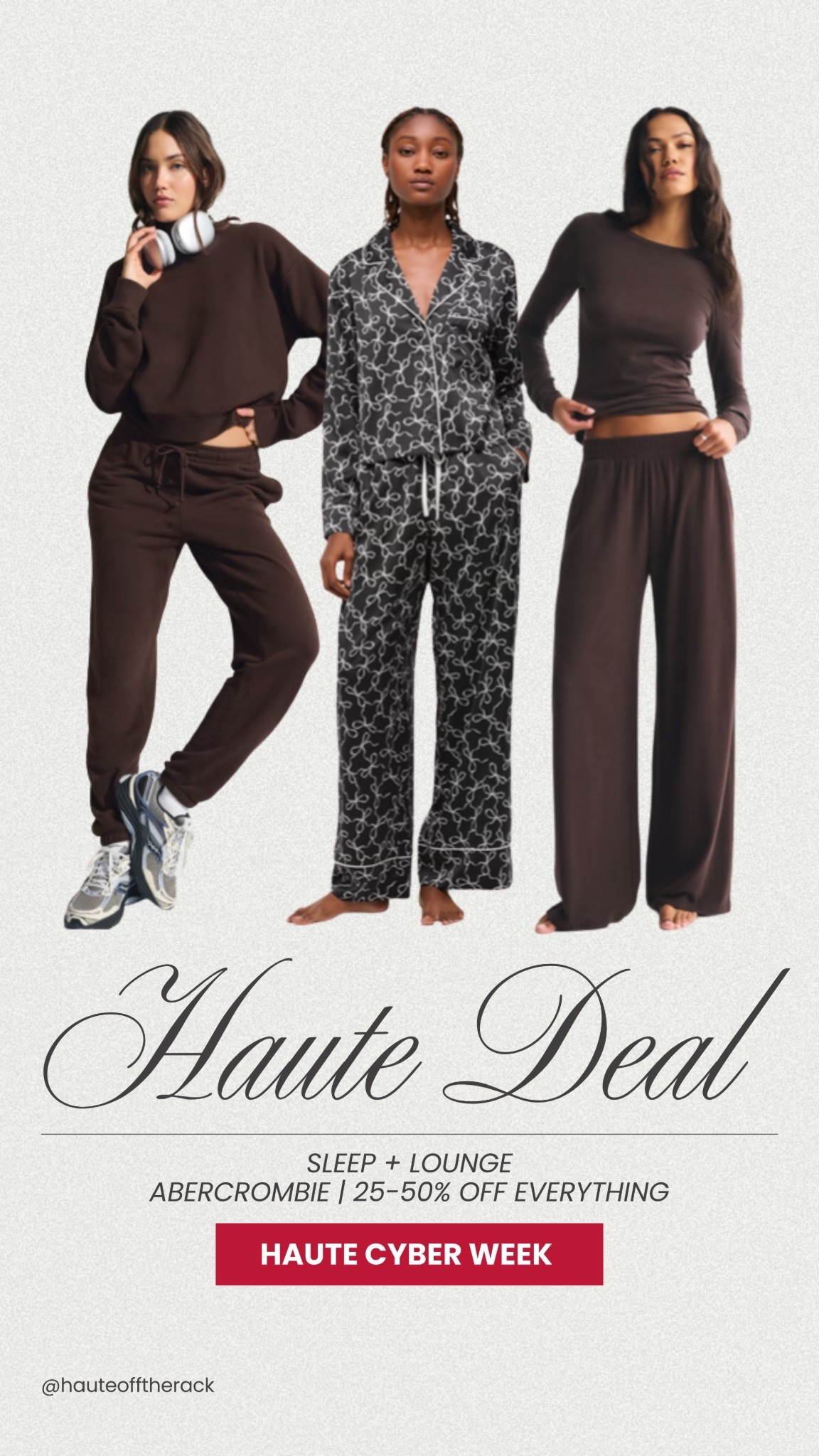 Grab your lounge and sleepwear with 25-50% off everything on Abercrombie + take an extra 15% OFF with code: CYBERAF 

#loungewear #pajamas #sleepwear #matchingpajamas #chocolatebrown #cyberweek #abercrombie 


#LTKSaleAlert #LTKCyberWeek #LTKHoliday