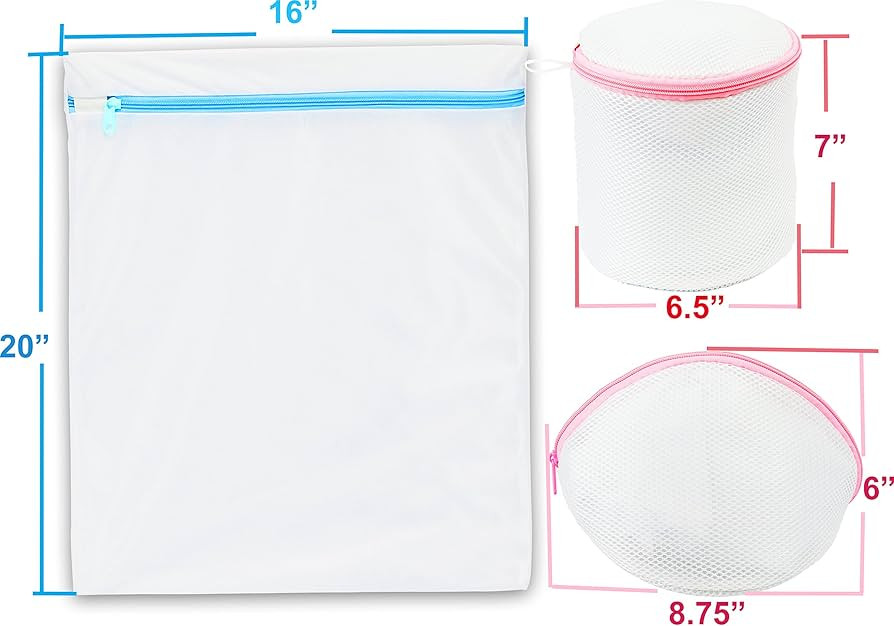 Simple Houseware Laundry Bra Lingerie Bags (2 Large & 3 Underwear Bags) - 5 Pack | Amazon (US)