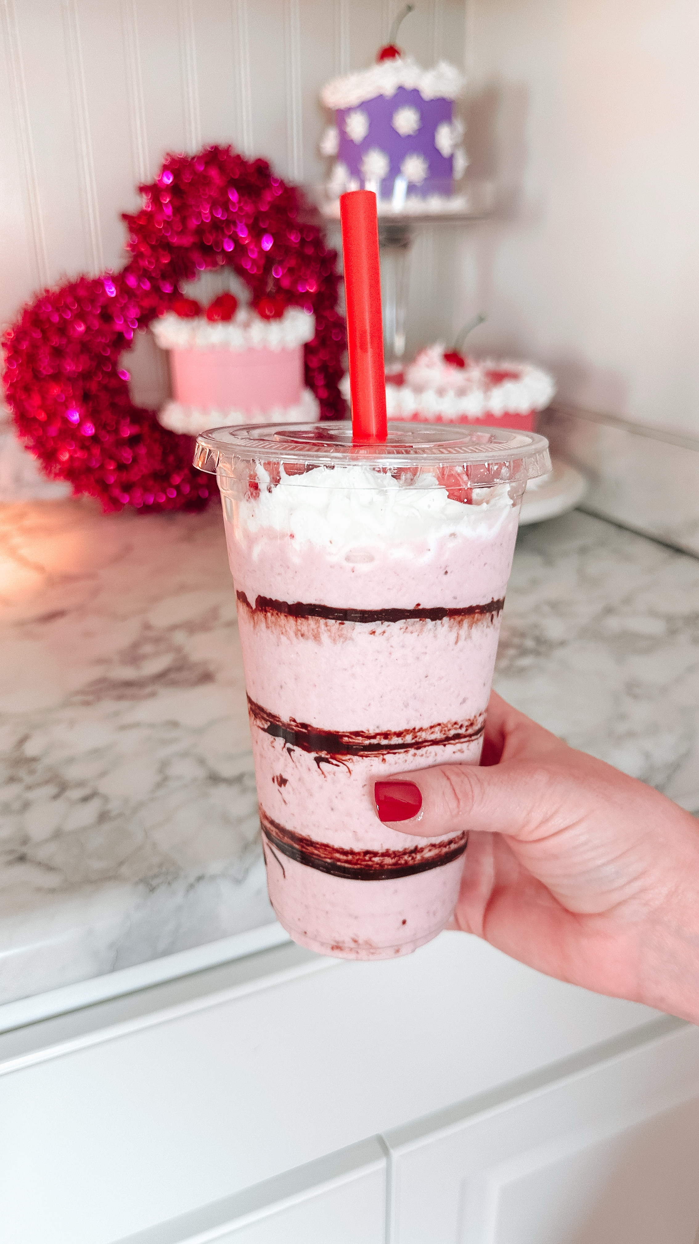Chocolate Covered Strawberry protein smoothie! 🍓🍫 We love these smoothie cups!

#LTKFamily #LTKHome #LTKWatchNow