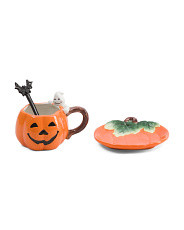 Pumpkin Cup And Saucer With Spoon Set | Halloween | Marshalls | Marshalls