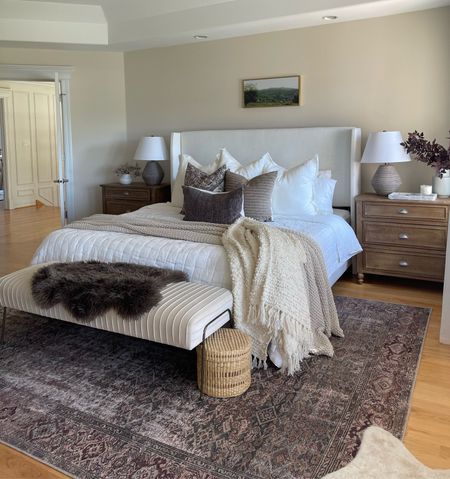 Master Bedroom — our bed is king size in Zuma white! 


#bedroom #pillows #bedding #rugs #fall #decor #home #bench #bed 

#LTKSeasonal #LTKhome #LTKsalealert