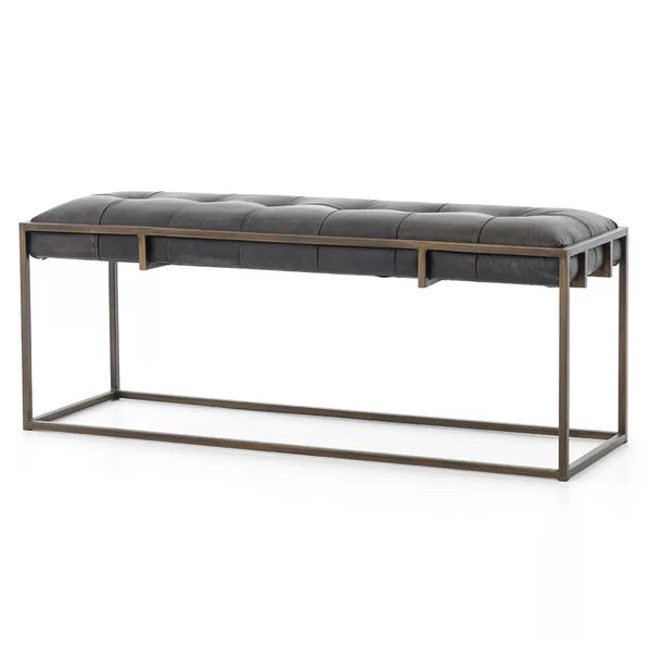 Irondale Leather Bench | Wayfair North America