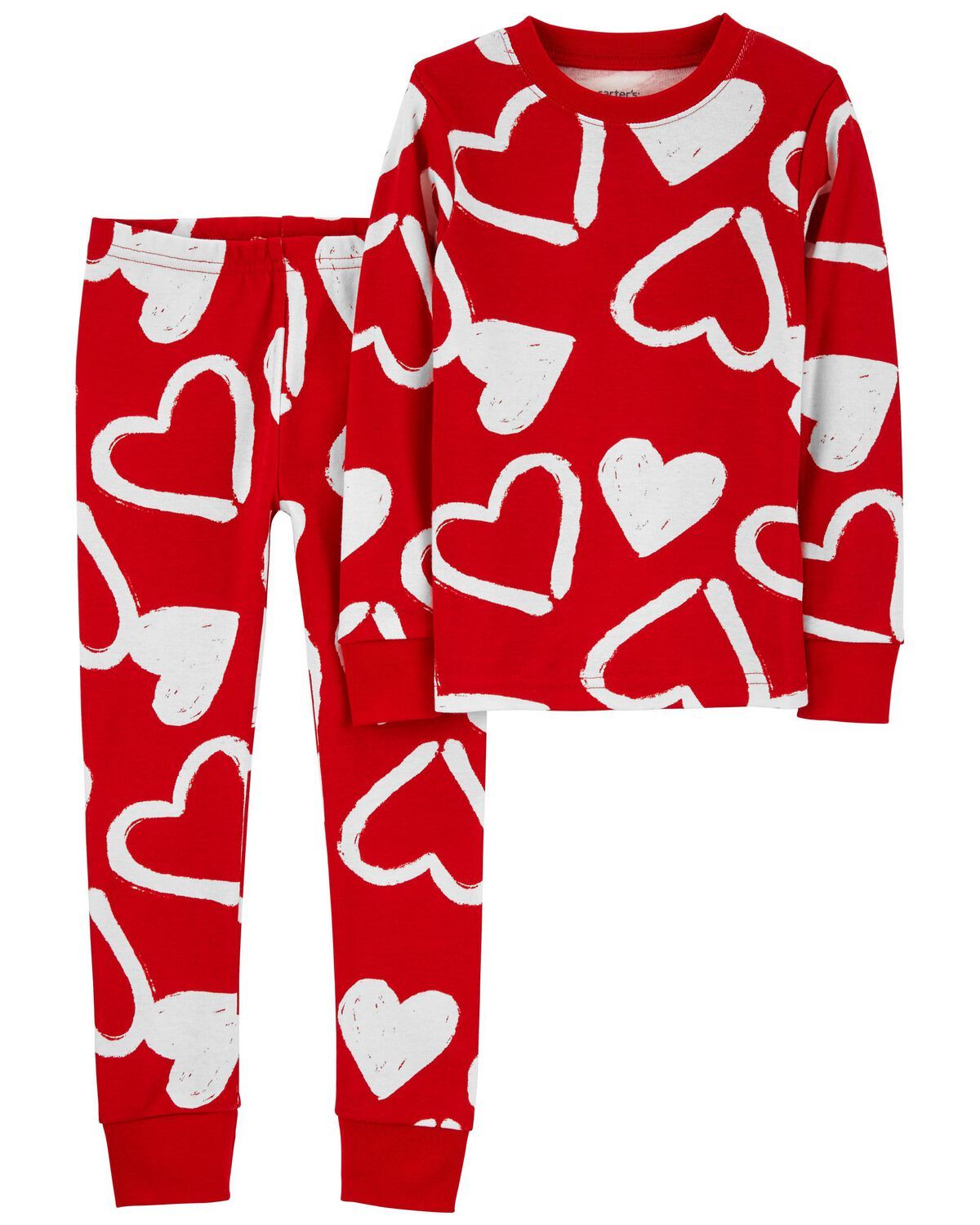Red Toddler 2-Piece Valentine's Day Hearts 100% Snug Fit Cotton Pajamas | carters.com | Carter's