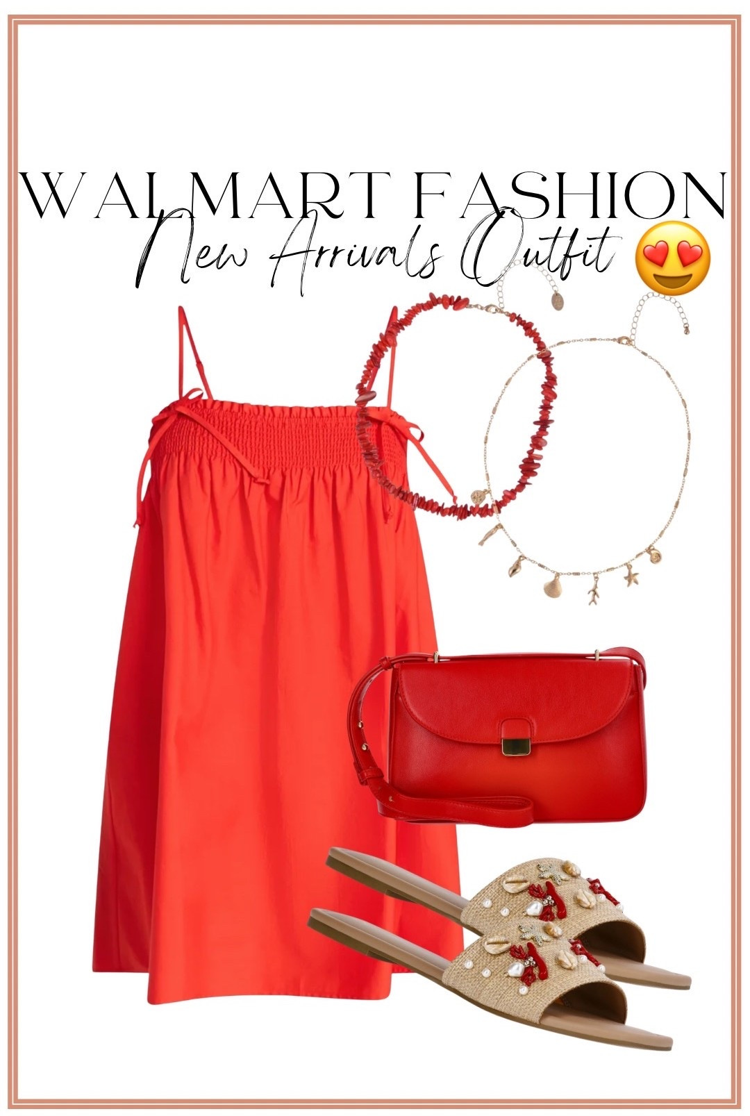 This adorable new Walmart dress is giving designer summer vacation vibes for UNDER $15 ❤️🍒🌺 I instantly fell in love with the pretty red color, the feminine bow tie straps, and the easy breezy fit!

Such a cute affordable summer dress for beach vacations, dinner by the water, summer parties, concerts, brunch, or even a casual date night ✨ Paired it with the cutest coastal-inspired accessories and lobster sandals for the perfect fun summer outfit.

The quality is SO good for the price and I have a feeling this one is going to sell FAST 🔥

#walmartfashion #walmartfinds #reddress #summerdress #vacationstyle #coastalstyle #beachvacationoutfits #affordablefashion #summerfashion #walmartstyle #resortwear #summeroutfitideas #bowdress #under15finds #casualchic #beachstyle #vacationoutfits #ootd #boutiquefashionvibes

#LTKootd