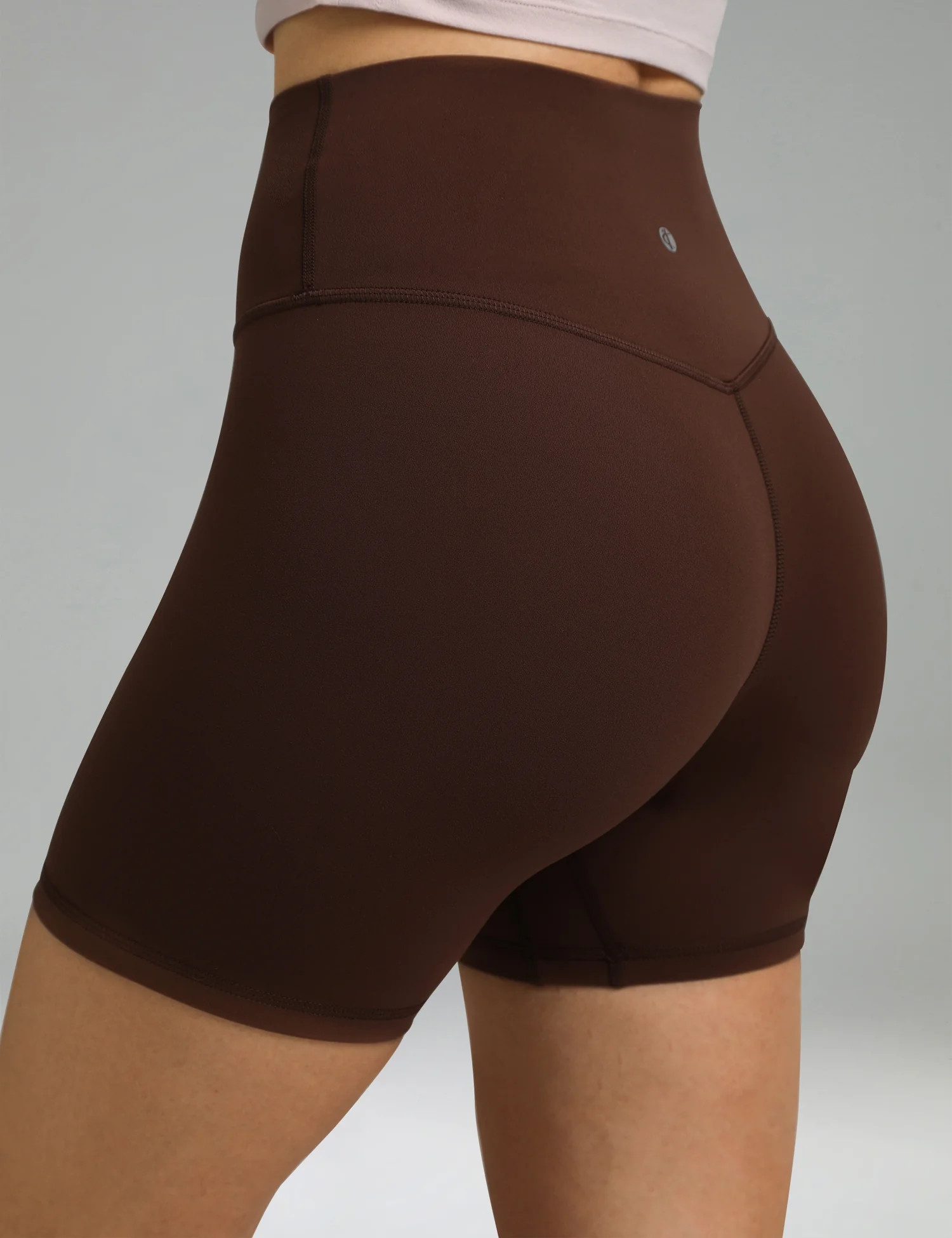 Dreamlux High Waisted No Front Seam 6" Workout Short | Colorfulkoala