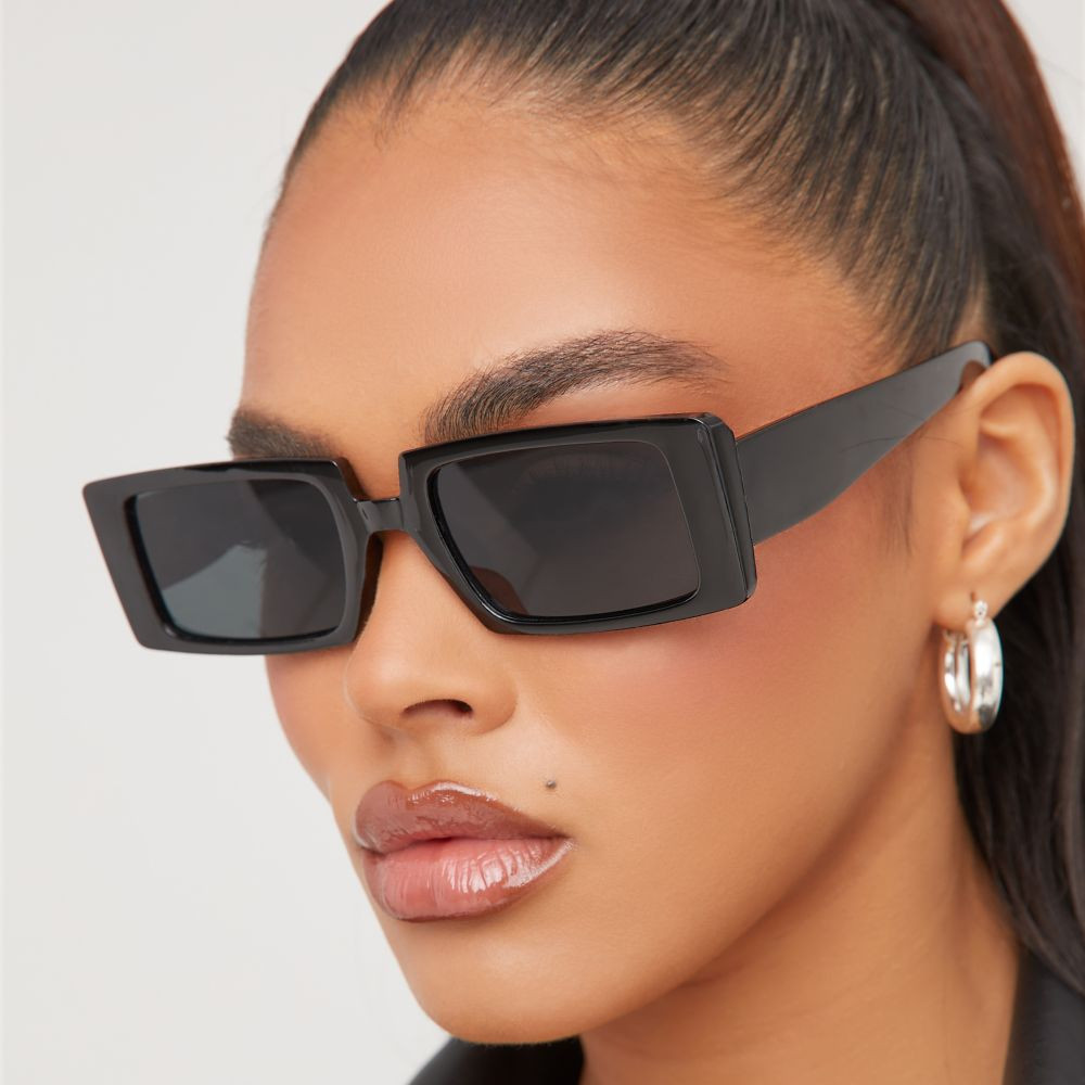 Square Shaped Sunglasses In Black | EGO (UK)