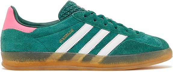 adidas Womens Gazelle Indoor Collegiate Green Pink Size 8 | Amazon (US)