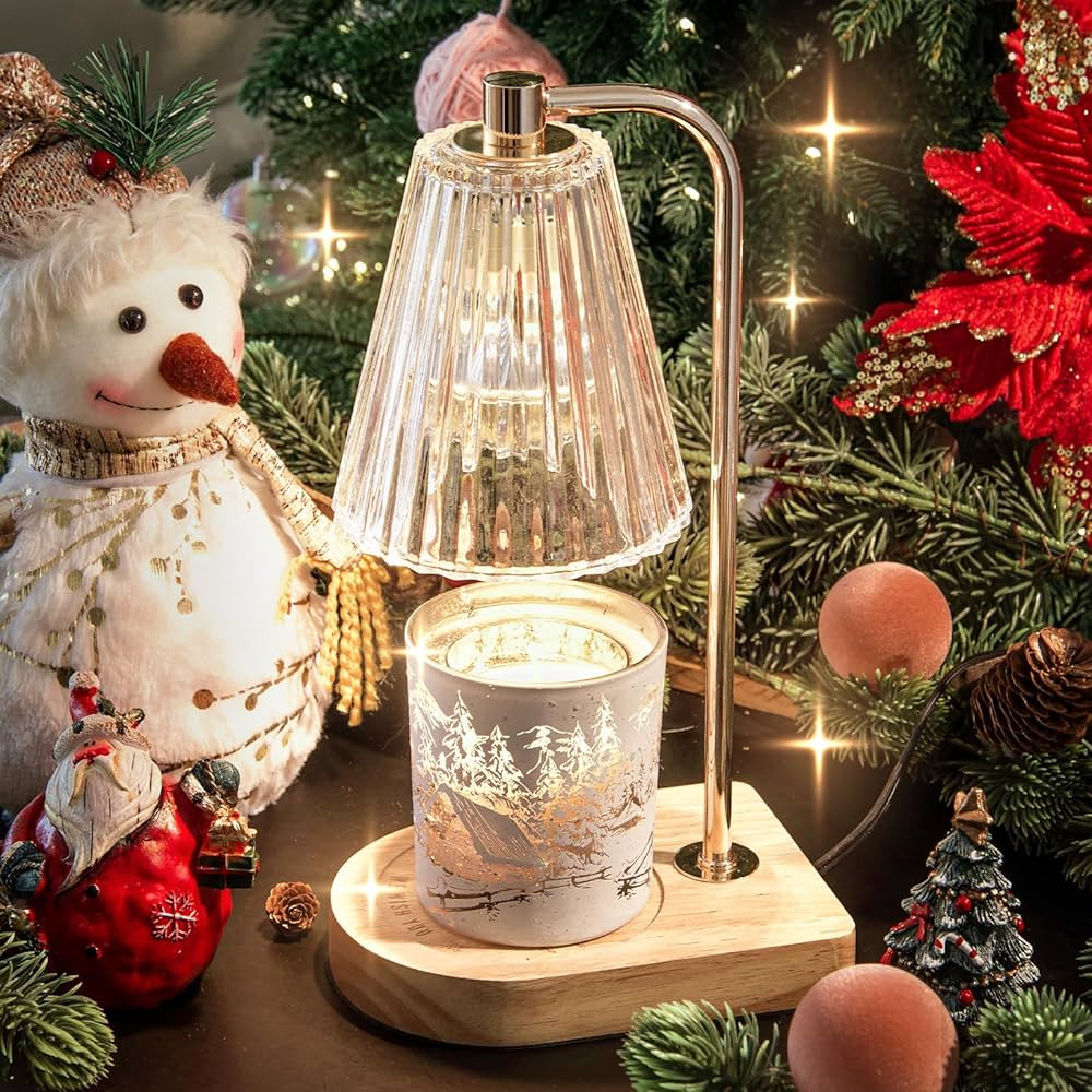 Christmas Candle Warmer Lamp Gifts for Women, Gifts for Mom Christmas, Candle Lamp Warmer with 2 ... | Amazon (US)