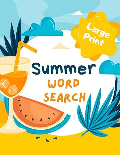 Summer word search large print: Large Print Word Search Books for kids, Adults, and Teens, Awesom... | Amazon (US)