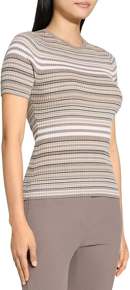 Theory Women's Rib Stripe Tee | Amazon (US)