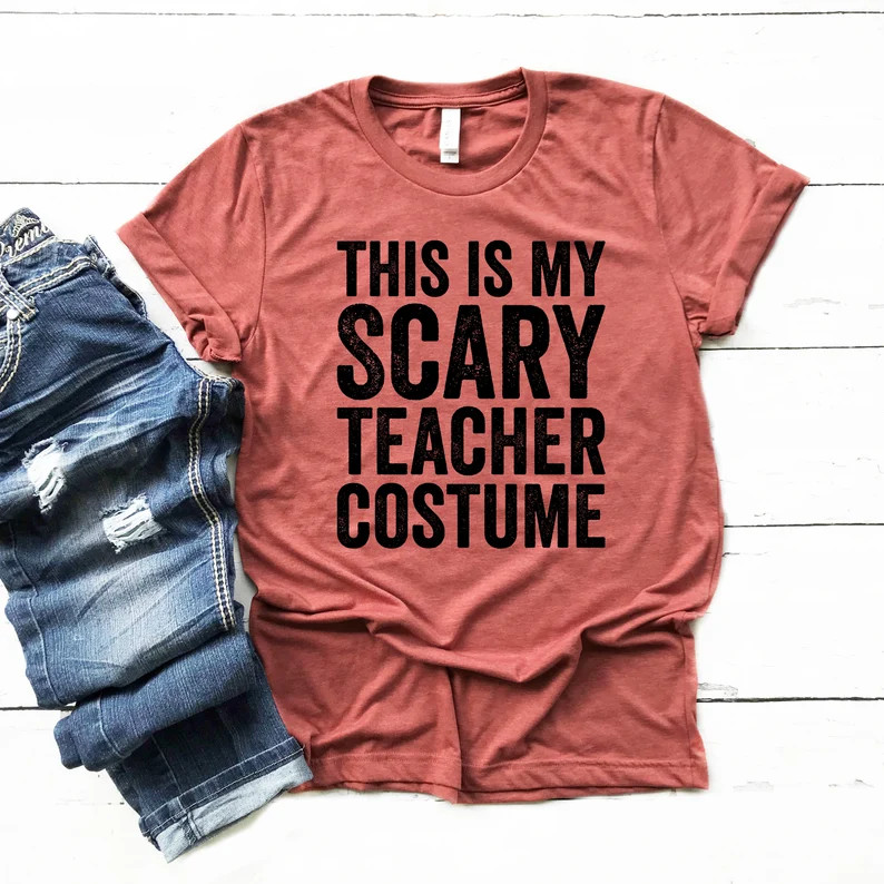 Halloween Shirt  This is My Scary Teacher Costume  Teacher | Etsy | Etsy (US)