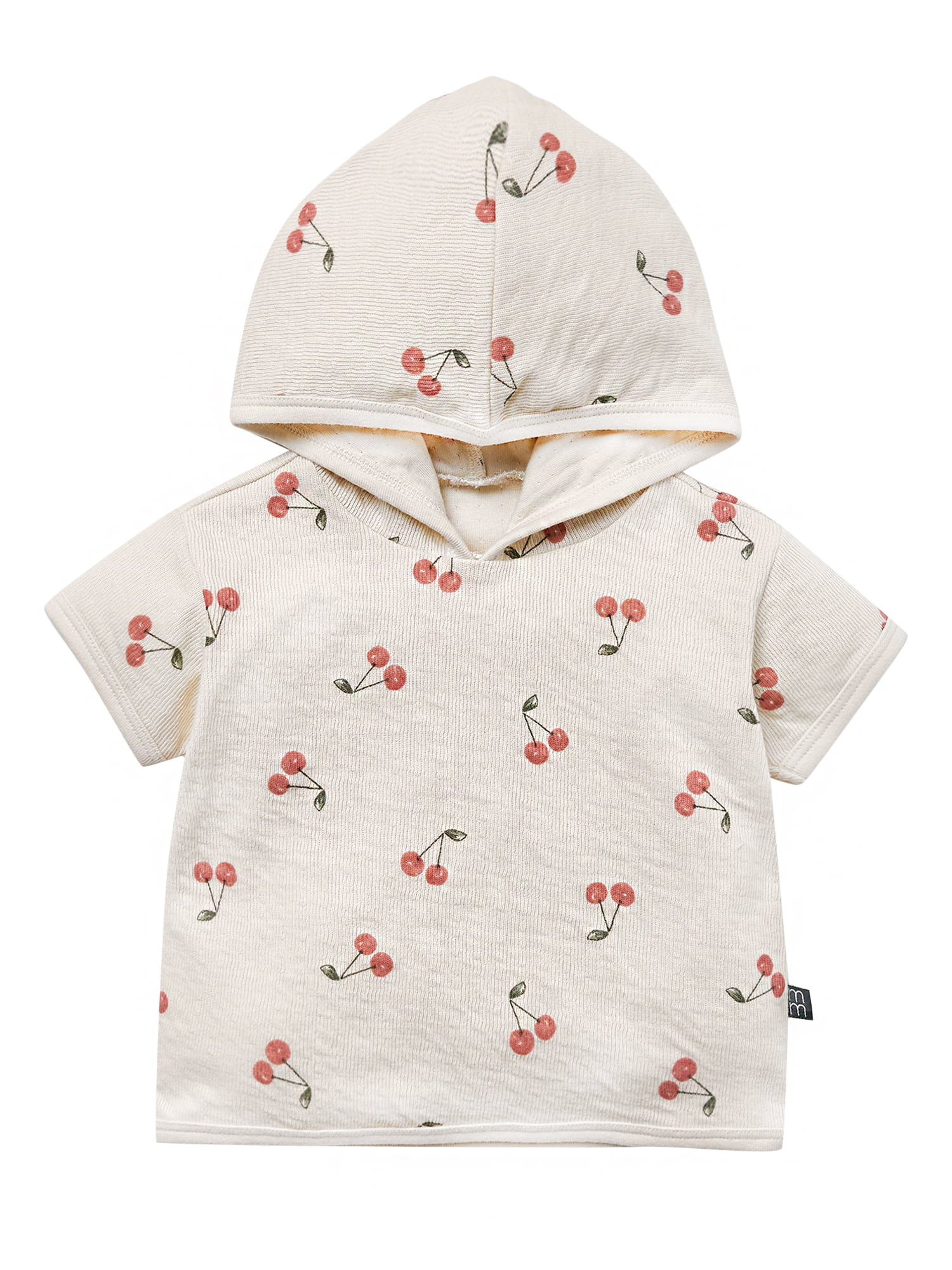Modern Moments by Gerber Baby Neutral Organic Hooded Short Sleeve Top, Sizes 0/3 Months - 24 Mont... | Walmart (US)