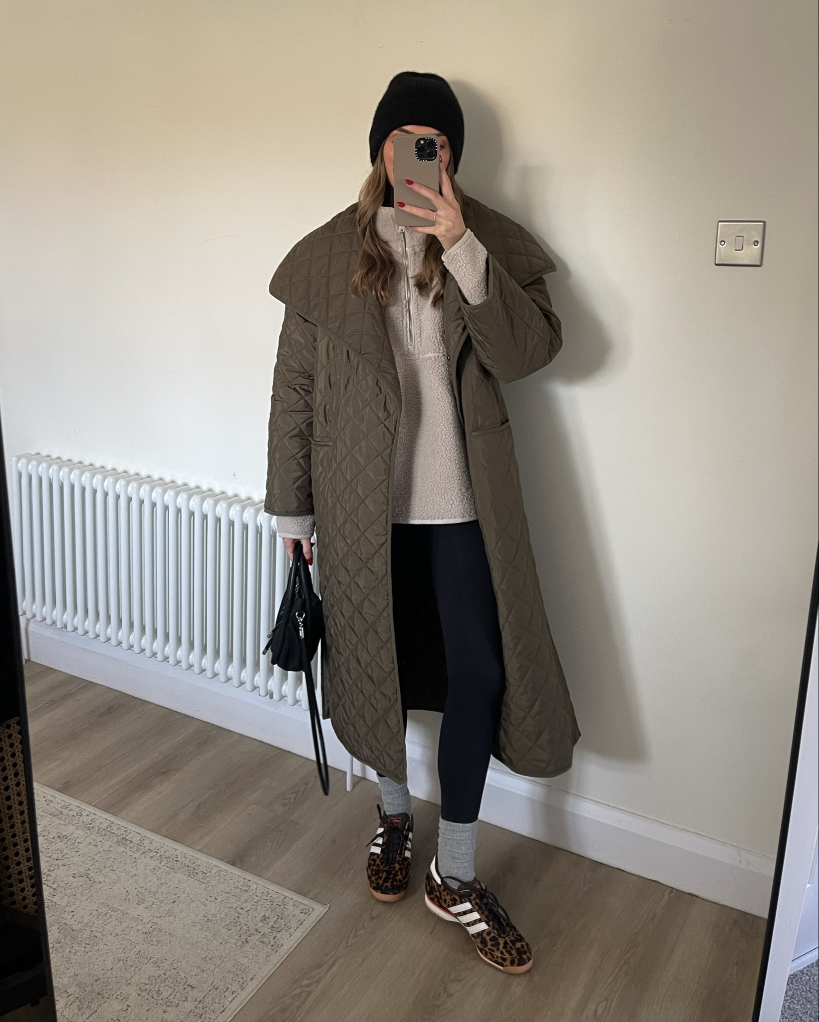 Styling the Adidas Leopard SL 72 trainers

Small in the Threadbare beige fleece
Small in the Another Version second skin leggings
Another version grey socks
Adidas leopard print SL 72 trainers
Ganni mini knot bag - exact style sadly no longer available but similar linked 
& Other Stories black cashmere beanie hat 
My green quilted coat coat is from Toteme, I bought mine at a sample sale a few years ago so sadly no longer available but I’ve manged to find a few on eBay and Vestiaire and I’ve also found a few similar styles


Everyday outfit, comfy casual outfit, styling black leggings, fleece, dog walk, school pick up, school run outfit, casual outfit, leopard print, styling leopard print, outfit inspiration, trainer outfit, leopard print trainers, quilted coat outfit, cashmere beanie, ganni bag



#LTKuk #LTKstyletip #LTKeurope