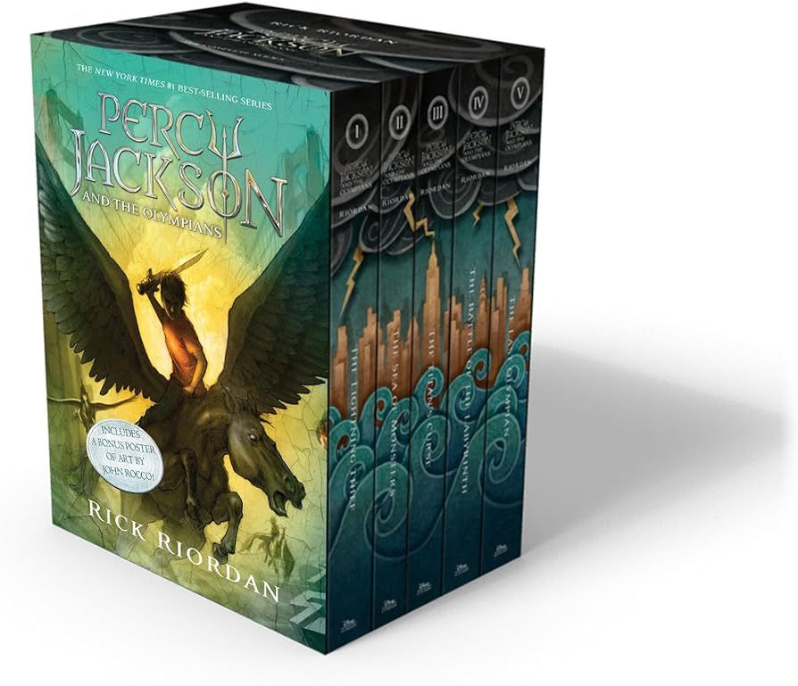 Percy Jackson and the Olympians 5 Book Paperback Boxed Set (w/poster) (Percy Jackson & the Olympi... | Amazon (US)
