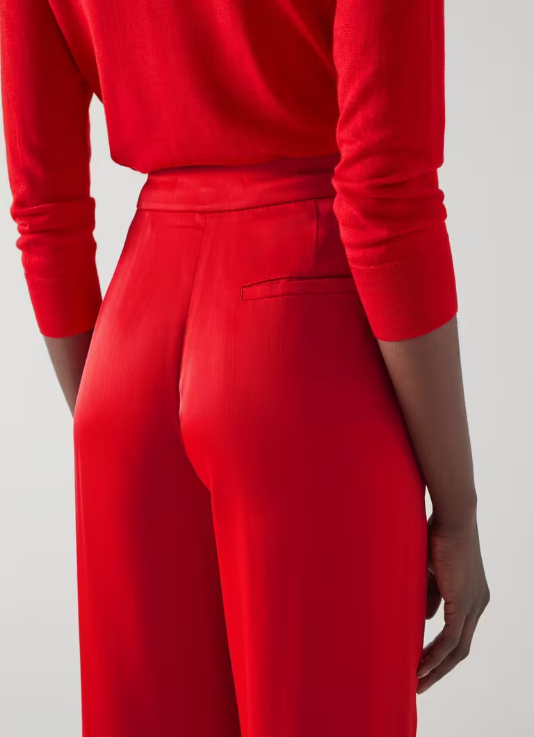 Seydoux Red Silky Suit Trousers | L.K. Bennett (UK)