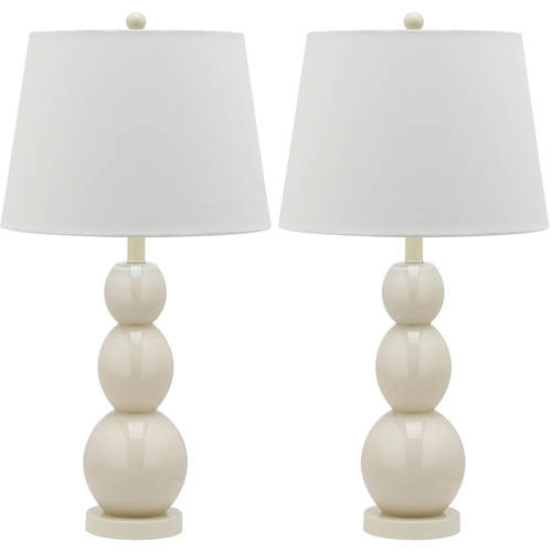 Safavieh Jayne 3 Sphere 26.5 in. H Solid Glass Table Lamp, Set of 2 - Walmart.com | Walmart (US)